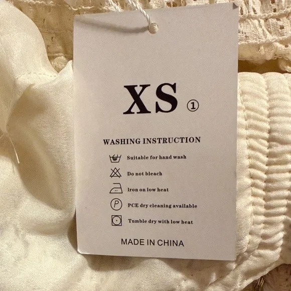 Cupshe Cream Lace High Low Maxi Dress - Picture 7 of 8